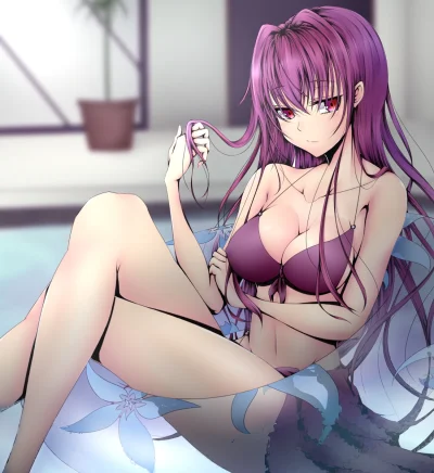 kedzior1916 - #randomanimeshit #fate #fategrandorder #scathach #lancer #swimsuit