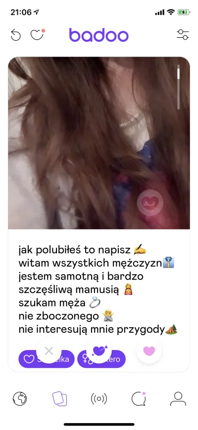 papakubus - typowa #p0lka co ja oskarek zalał a teraz udaje szczęśliwa #badoo #tinder