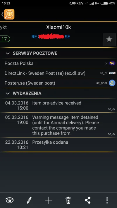 e.....w - Sweden Post zatrzymał paczkę i powerbank od Xiaomi z Banggood chyba już nie...