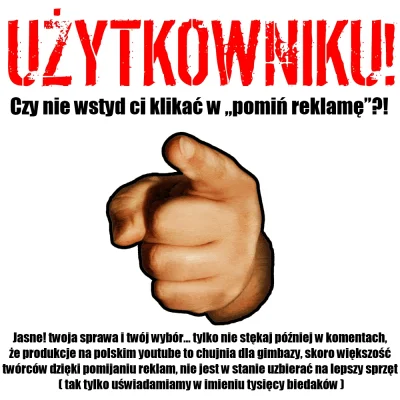 S.....o - JEZUS MARIA NO MOŻE MAM JESZCZE ADBLOCKA WYŁĄCZYĆ?! #!$%@?

#zenujacacalka ...