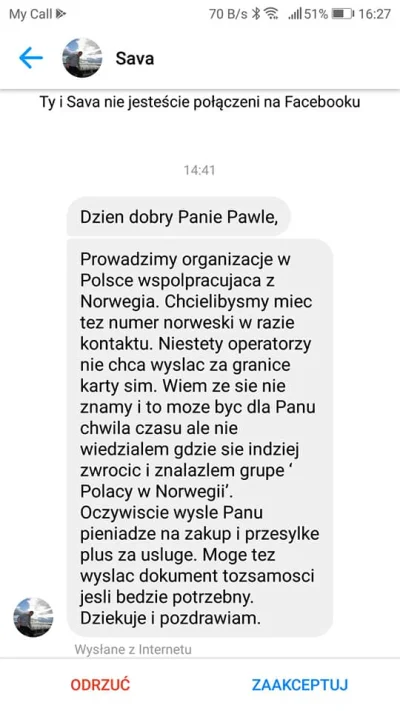 PMV_Norway - #norwegia #heheszki #afera #oszukujo 
Dziś oto taką informację dostałem...