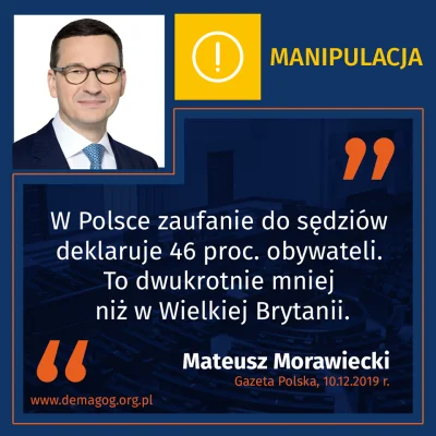 DemagogPL - @DemagogPL: Czy Polacy ufają sędziom? ⚖️

Weryfikujemy słowa Premiera M...
