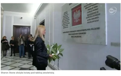 maluminse - Sharon Stone w Sejmie polskim nie tylko złożyła garść zielska pod tablicą...