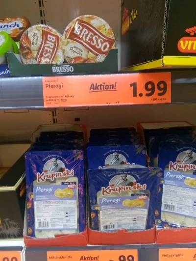 derezeus - Piekło zamarzło! Ruskie pierogi wyprodukowane w Polsce na półce w niemieck...