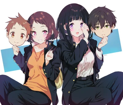 bakayarou - #randomanimeshit #hyouka #mayakaibara #chitandaeru #animeart #pixiv #anim...