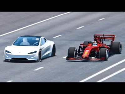 divinorum - Ferrari F1 2019 vs Tesla Roadster - Drag Race
Formuła 1 kontra nowy Road...