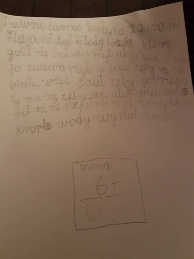 chanoja - Mój gówniak (lat 7) napisał swoje pierwsze opowiadanie ʘ‿ʘ #gownowpis #gram...