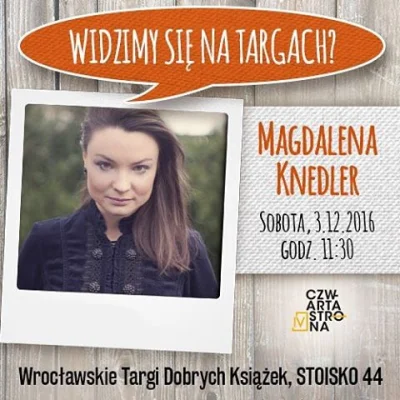 Kick01 - Hej Mirasy z #wroclaw.

Jeżeli planujecie nawiedzić na weekend #targiksiaz...