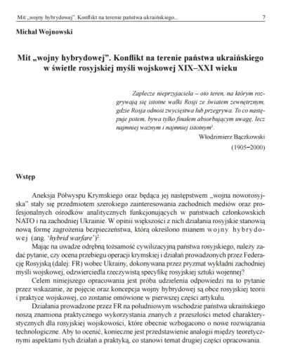 mossad - Zaczynamy świeżutką publikacją ze strony ABW dot. mitu wojny hybrydowej na U...