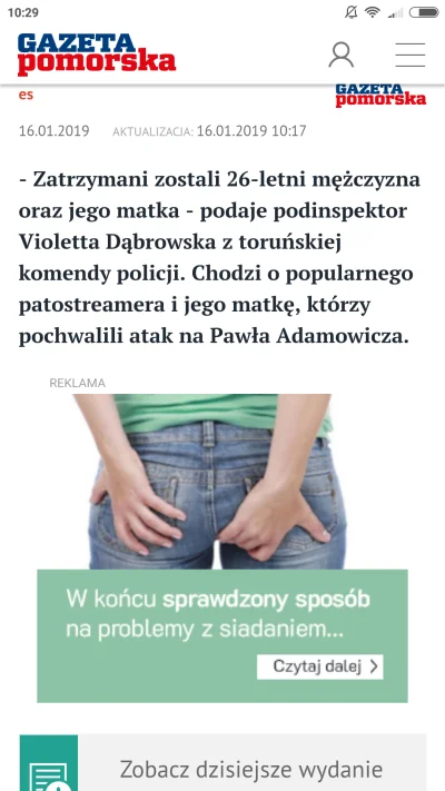 a.....2 - Hahaha jaka reklama mi się wyświetlila do tego newsa ( ͡° ͜ʖ ͡°)
#patostre...