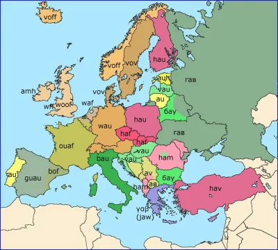 Felix_Felicis - Jak szczekają psy w różnych językach europejskich.

#mapa #mapporn ...