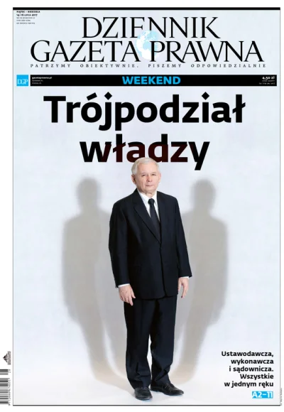 L.....l - @Asarhaddon: 
 trójpodział władzy jest jedną z podwalin