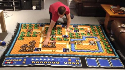 enforcer - Kjetil Nordin (31l.) spędził 6 lat na szydełkowaniu mapy do Super Mario.
...