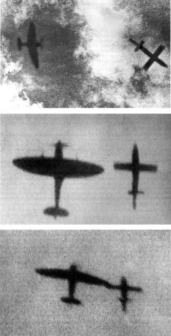 K.....z - Pilot Spitfire'a trąca "latającą bombę" V-1 skrzydłem, w celu zbicia jej z ...