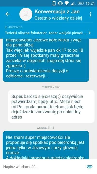 schabzdzika - Ostatnio poszukuję szczeniaka, rasowego. Rasa nie jest konkretnie sprec...