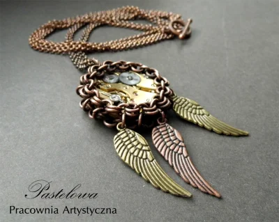 pastelka - se #wisiorek p----------m #pastelowapracownia #chainmaille #bizuteria #han...