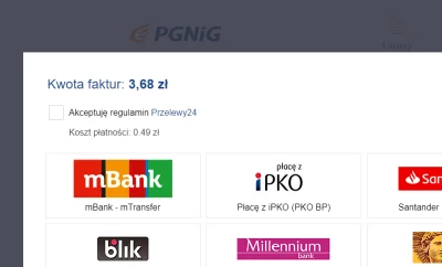 widmo82 - @prawilna_zielonka: Wczoraj chciałem zapłacić za gaz w PGNiG i chca 49grosz...