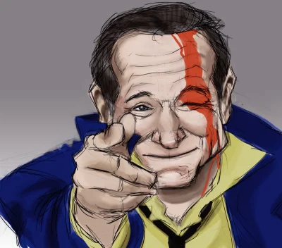 bastek66 - Drawfag na /a/ narysował całkiem fajny hołd dla Robina Williamsa #4chan #r...