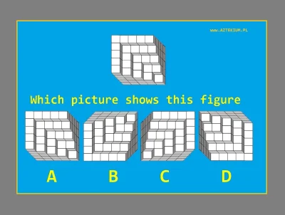 internetowy - Który z 4 obrazków, przedstawia powyższą figurę geometryczną? A, B, C c...