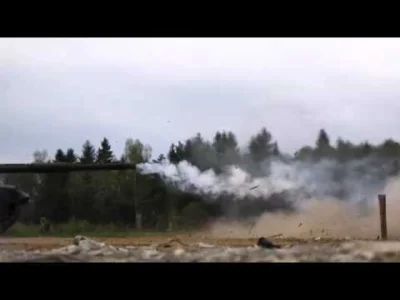 LostHighway - #militaria #militaryboners Strzał z #czolgi T90 w #slowmotion 18 000 fp...