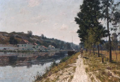 myrmekochoria - William Lamb Picknell, Brzeg rzeki w Moret-sur-Loing, 1894 -1897

M...