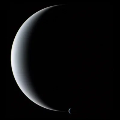 a.....2 - Neptun i jego księżyc Tryton (⌐ ͡■ ͜ʖ ͡■)

#astronomia #kosmos #mirkokosm...