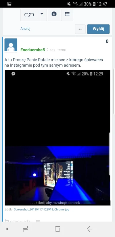 E.....5 - A tu miejsce z którego śpiewałeś na Instagramie pod tym samym adresem w War...