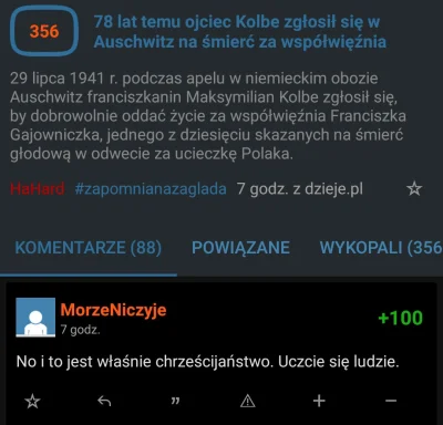 humpf - Na głównej jest znalezisko o św. Maksymilianie Kolbe. Jest to bez wątpienia b...