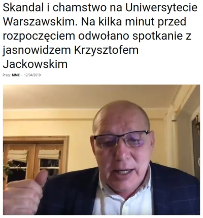 xandra - Dobrze zrobili, że temu szarlatanowi nie pozwolili wystąpić w takim miejscu....