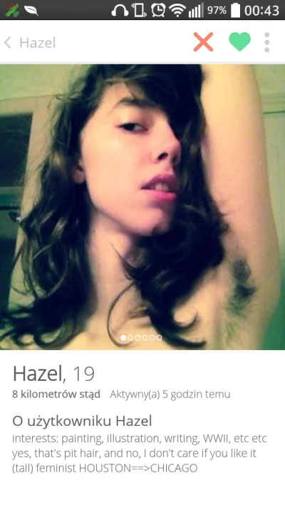 Grubyarchi - Za dużo tindera na dziś 
#tinder #włosyboners #naturalnepiekno