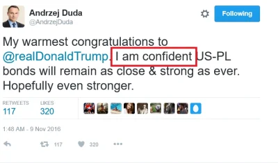 Adams_GA - Prezydent Andrzej Duda w gratulacjach dla Donalda Trumpa ukrył osobiste wy...