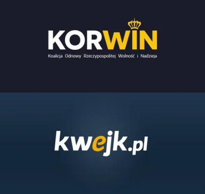 loveOcelote - Mirki, czy wam też nowe logo #korwin przypomina logo Kwejka? W sumie el...