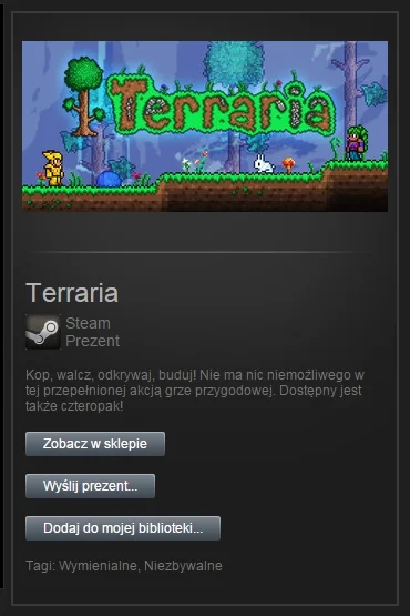 Shv666 - jako że dziś mikołajki to robie małe #rozdajo mam na steamie #terraria którą...