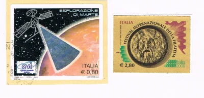 m.....3 - Ciekawostki ze świata.

Włoski znaczek z hologramem 

oraz znaczek na złote...