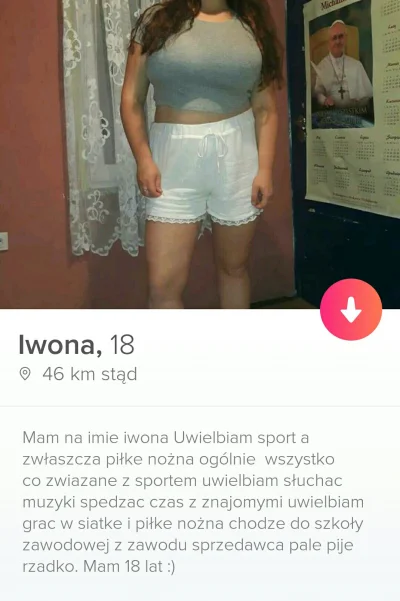 boroniowy - Wie ktoś co to za papież? #heheszki #kontenerynamleko #tinder #papiez