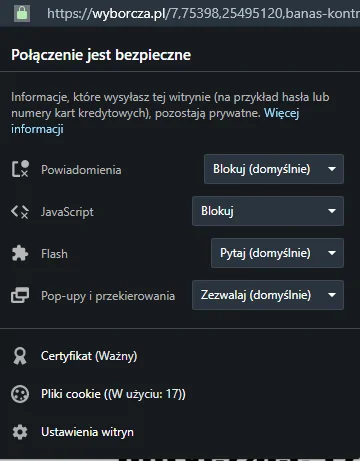 L.....t - Ja na większości stron z newsami blokuję JS. Po pierwsze: wszystko szybciej...