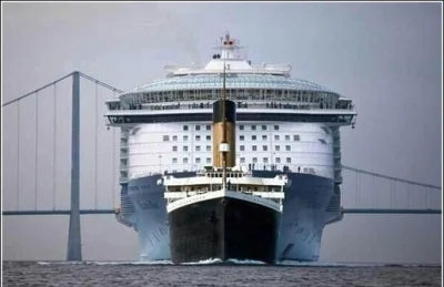 AaTar - Porównanie Titanica ze współczesnym wycieczkowcem . 
#ciekawostki