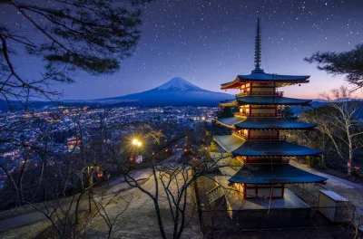 Lookazz - > Mount Fuji seen from Chureito pagoda

#dzaponialokaca <==== czarnolistu...