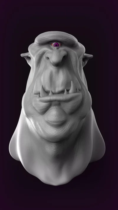 amisobad - ostatnio mnie cyklopy kręcą, a was? :D

#zbrush #3d #grafika #grafika3d ...