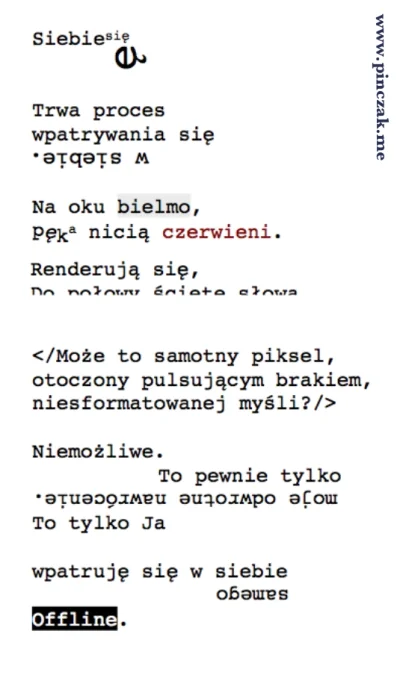 pinol - Mój wiersz w formacie .png
Co sądzicie?
#poezja #sztuka #tworczoscwlasna #l...