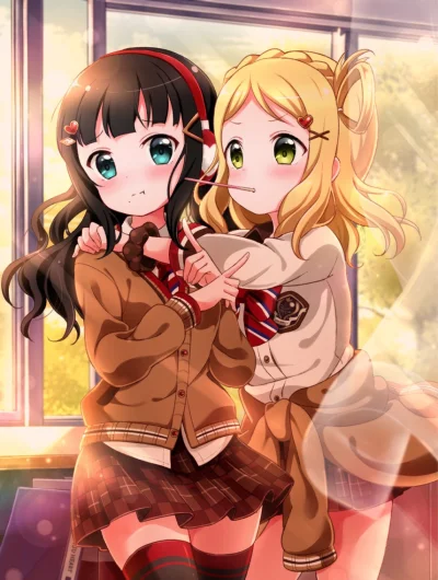 l.....f - #randomanimeshit #lovelive #lovelivesunshine #mariohara #diakurosawa #schoo...