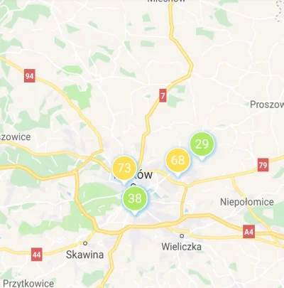 A.....n - @JanuszzGalilei: W Krakowie powietrze jest dzisiaj niewiele gorsze niż w Tr...