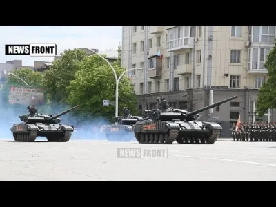c.....e - Film z prób generalnych przed paradą zwycięstwa 9 maja w Ługańsku. Prezentu...