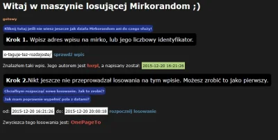 h.....l - And the winner is... @OnePageTo!!!
Zaraz wyślę PW z prośbą o adres (⌐ ͡■ ͜...