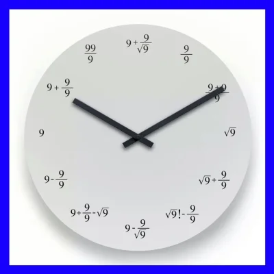 ilem - #matematyka #ciekawostki #zegarki
Liczby od 1 do 12 można zapisać używając ty...