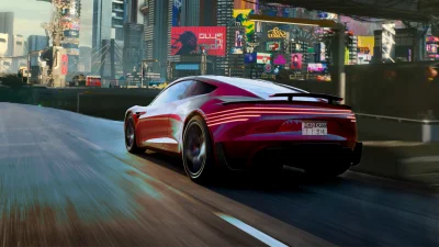anon-anon - Tesla Roadster 2.0 w stylu auta z Cyberpunk 2077 (gra od CD Project)

M...