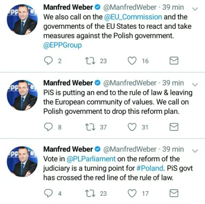 falszywyprostypasek - Szef EPP w PE: Rząd PiS przekroczył czerwoną linię praworządnoś...