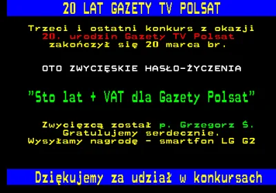 wigr - No to pan Grzegorz nie będzie już chyba musiał korzystać z Telegazety xD

#pol...