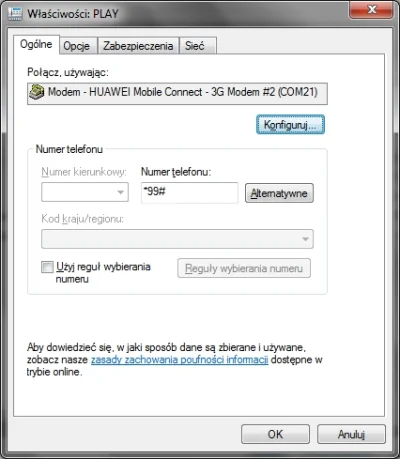 wywu - Ktoś wie jak udostepnić internet z modemu HUAWEI z Playa? We właściwościach po...