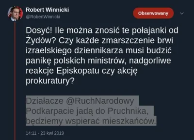 Tumurochir - W jaki niby sposób?
Podgrzewając dalej tę antysemicką inbę czy stojąc s...